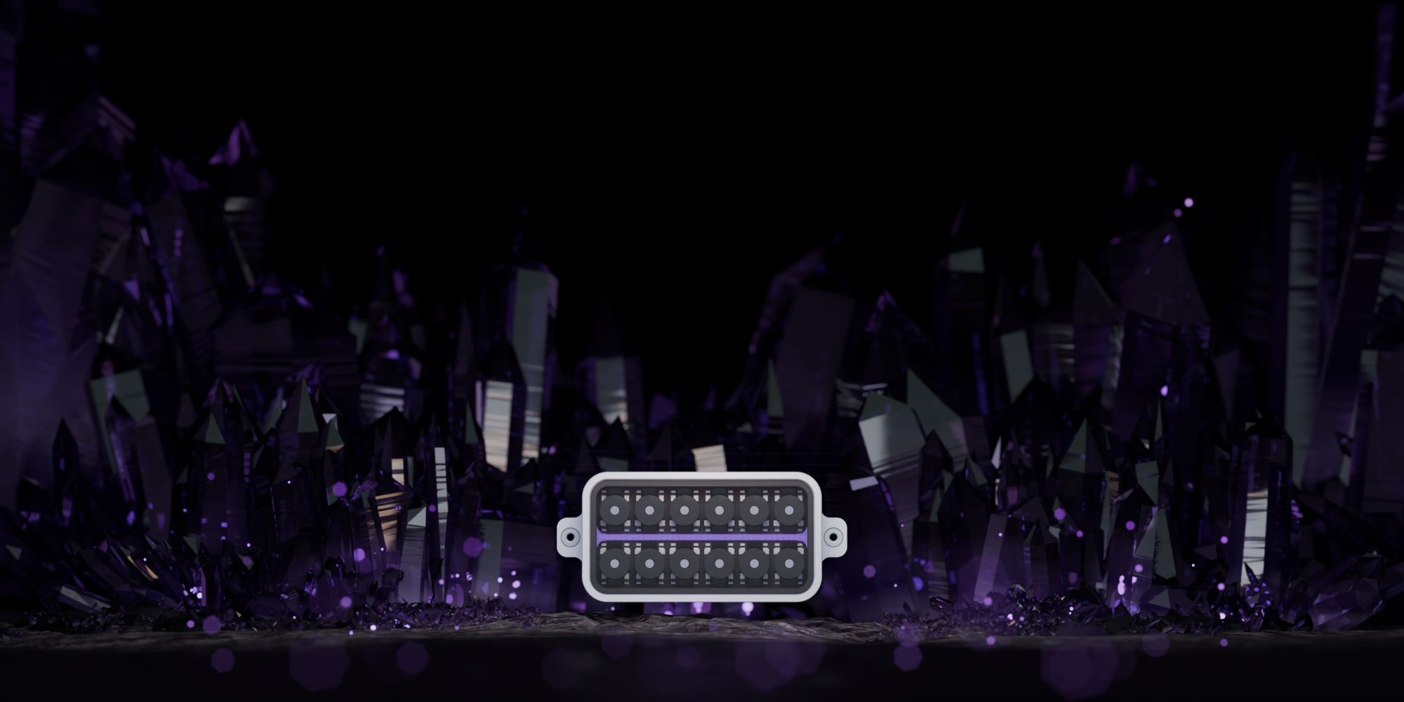 NeuraCoil pickup in a purple crystal cave